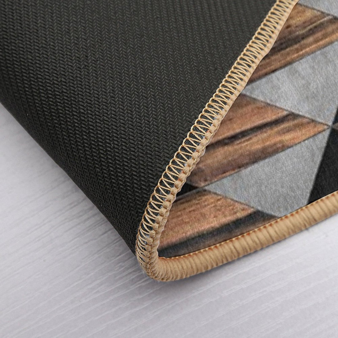 Urban Tribal Pattern No.10 - Aztec - Concrete And Wood  Versatile Bath Mat