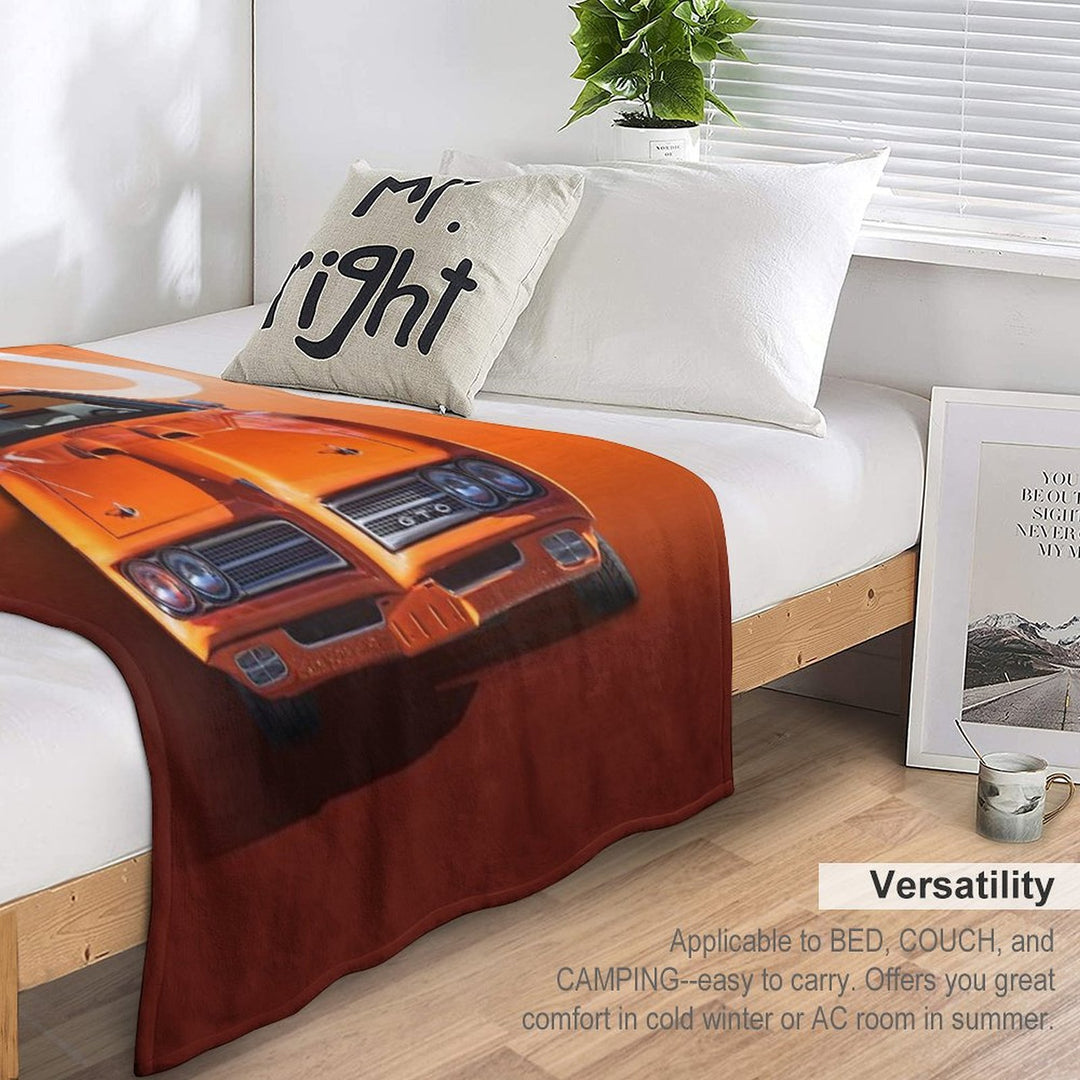 1969 Orange GTO Comfort Throw Blanket