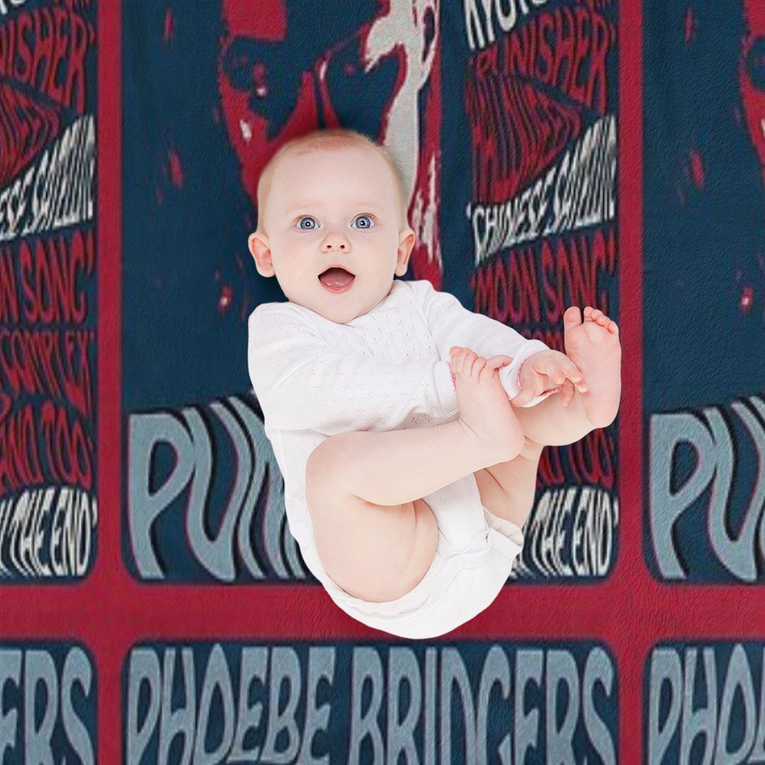 Phoebe Bridgers Psychedelic Punisher Gift-ready Throw Blanket