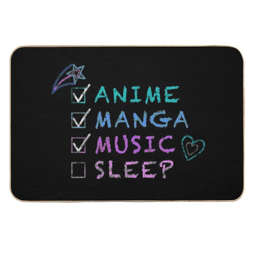 Anime Lover Checklist  Pet-Safe Bath Mat