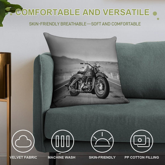 Desert Road Hog Soft Warmth Comfort Throw Pillow