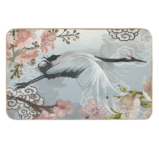 Japanese Crane  Odorless Bath Mat