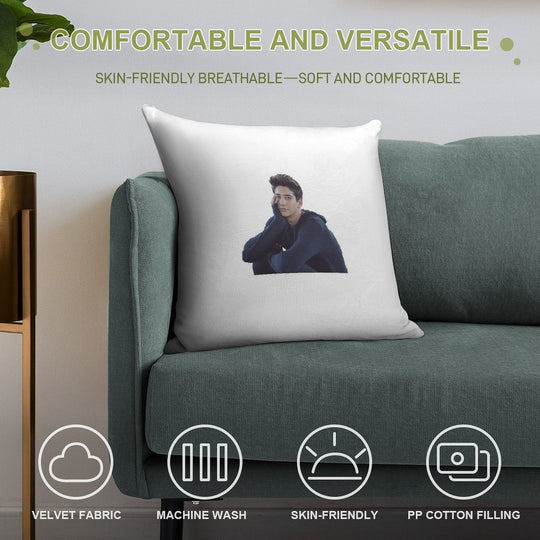 Milo Manheim Soft Warmth Comfort Throw Pillow