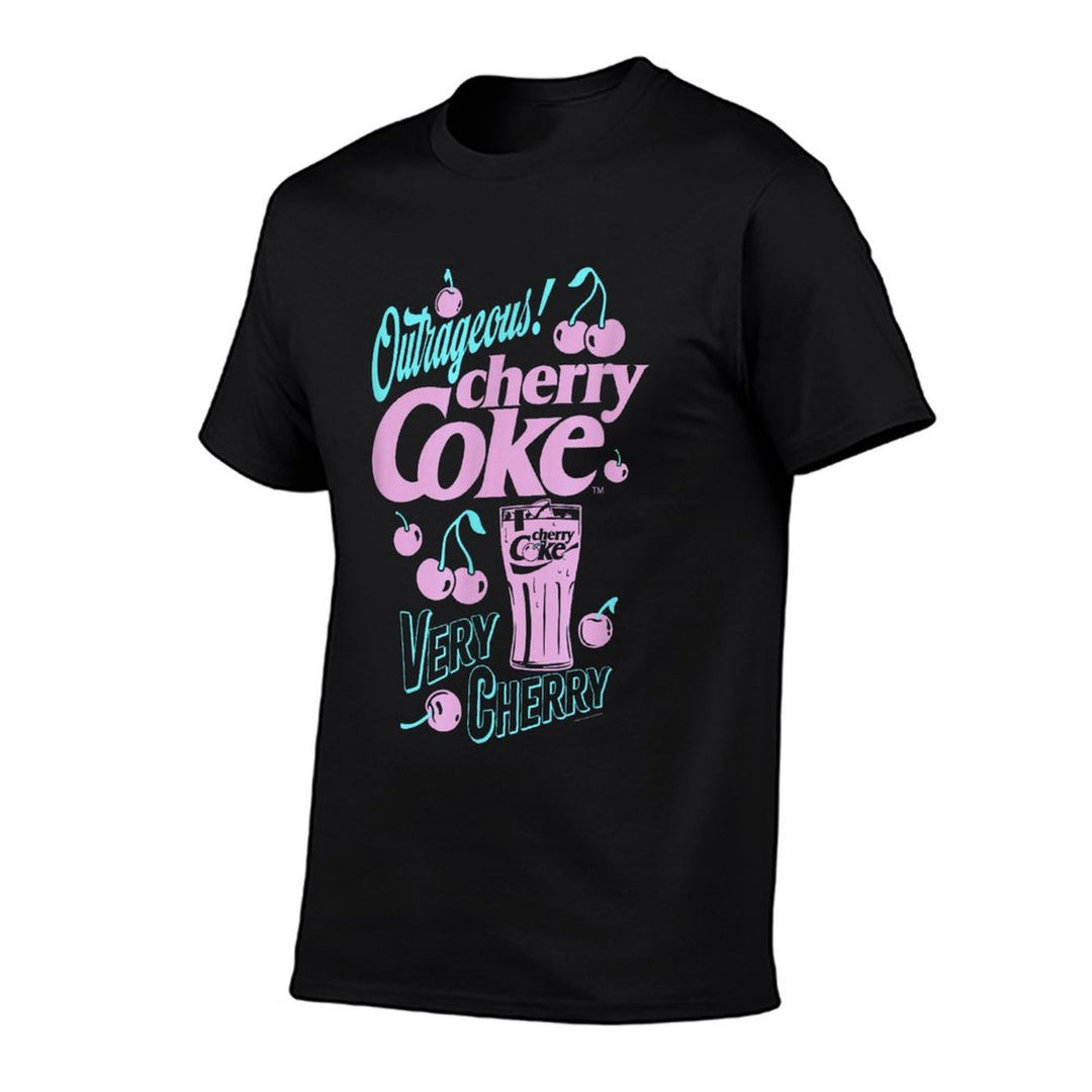Coca-Cola Outrageous Cherry Coke Soda Pop Vintage  Summer-ready Fabric T-Shirt