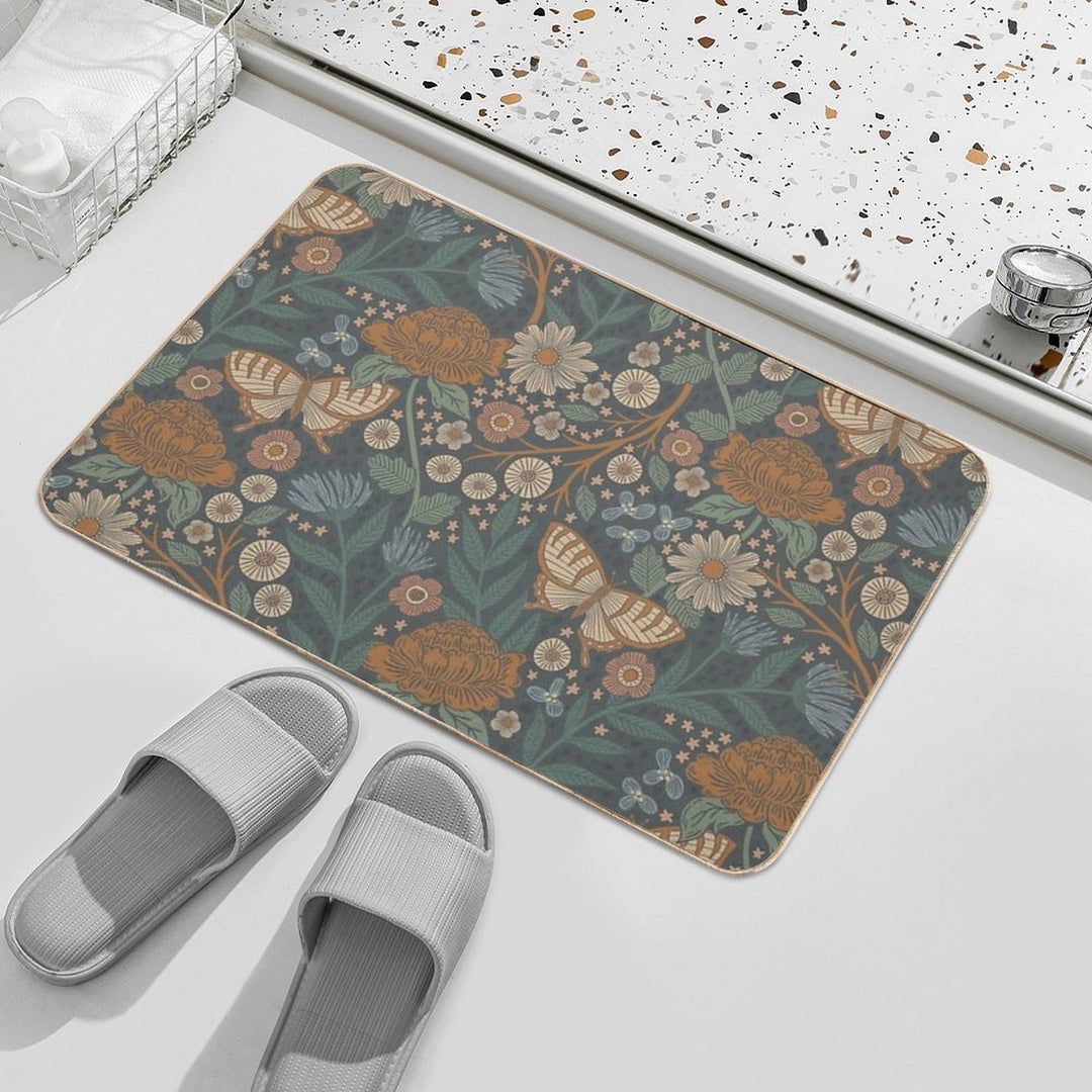 Heritage Wildflower Garden  Odorless Bath Mat