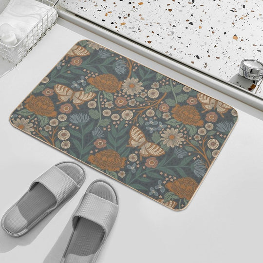 Heritage Wildflower Garden  Odorless Bath Mat