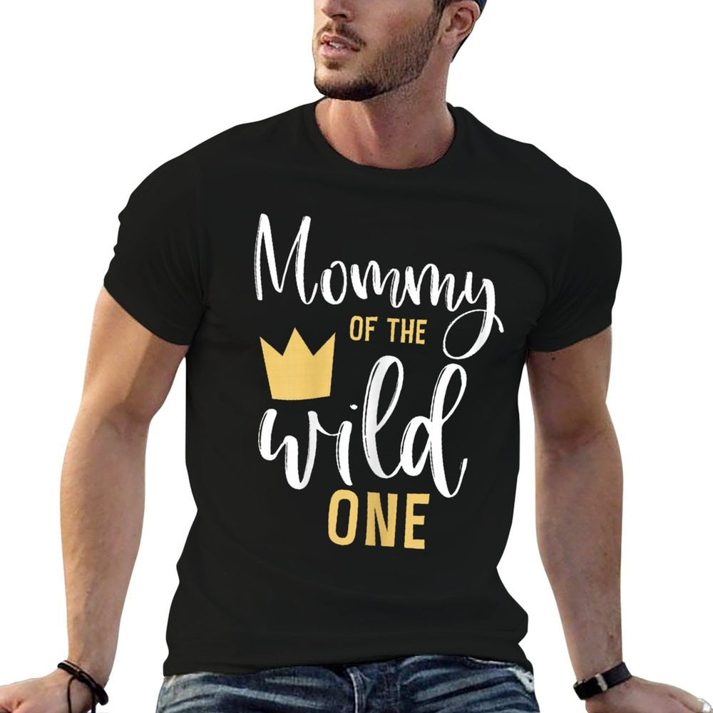 Mommy of The Wild One 1st Birthday First Thing Matching  Relaxed-fit T-Shirt