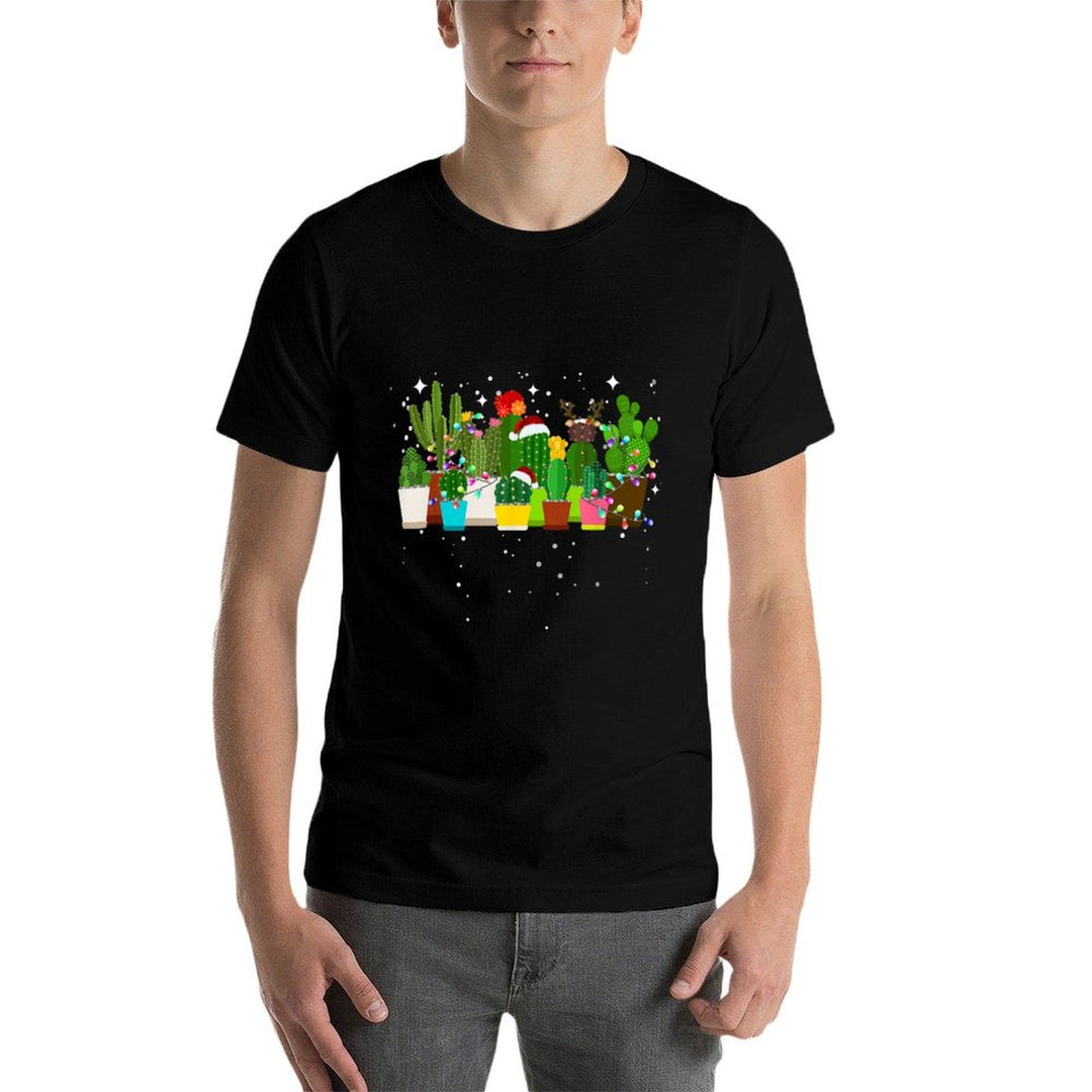 Funny Cactus Christmas Tree  Lightweight T-Shirt