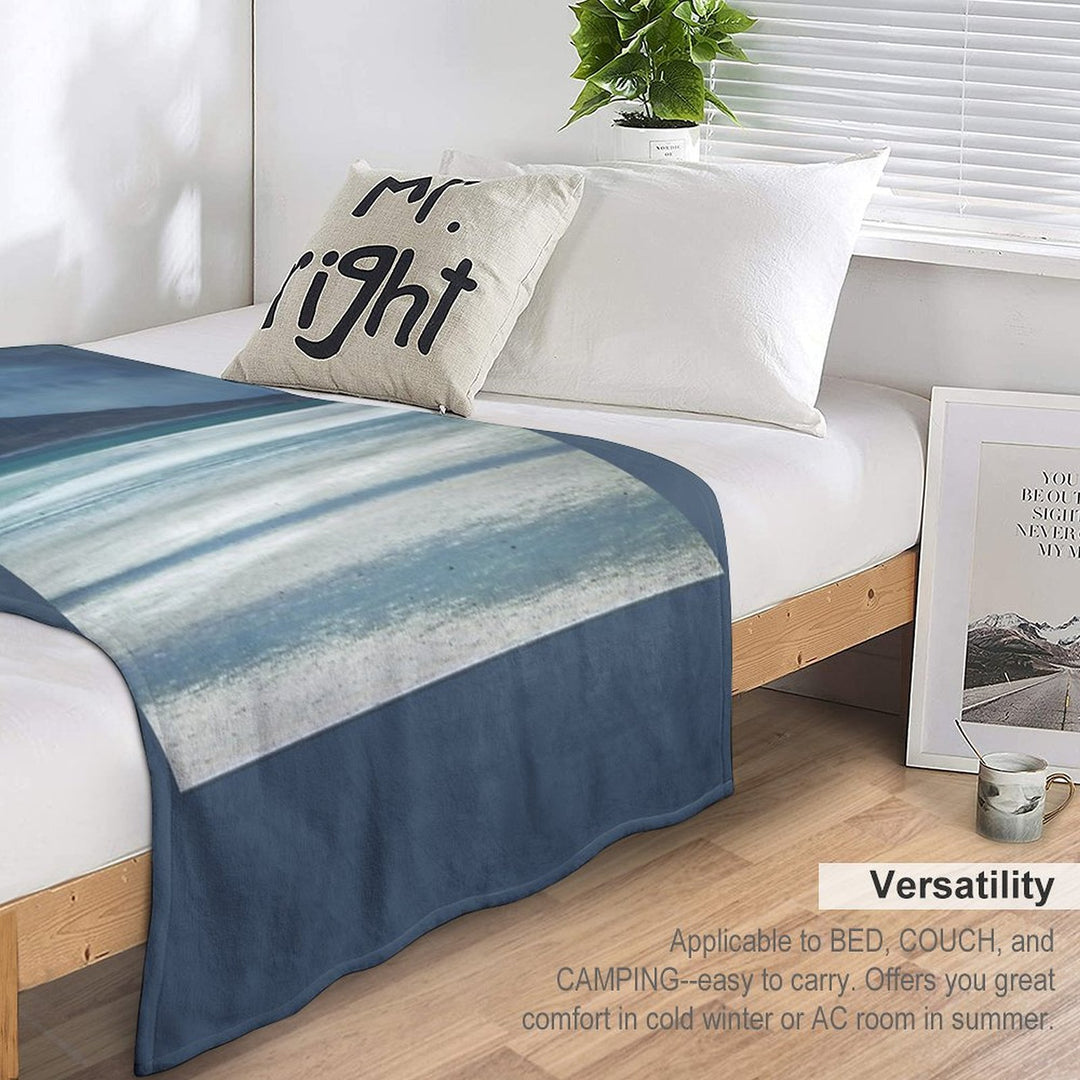 Outer Hebrides North Uist  Clachan Sands  Scotland Sustainable Throw Blanket