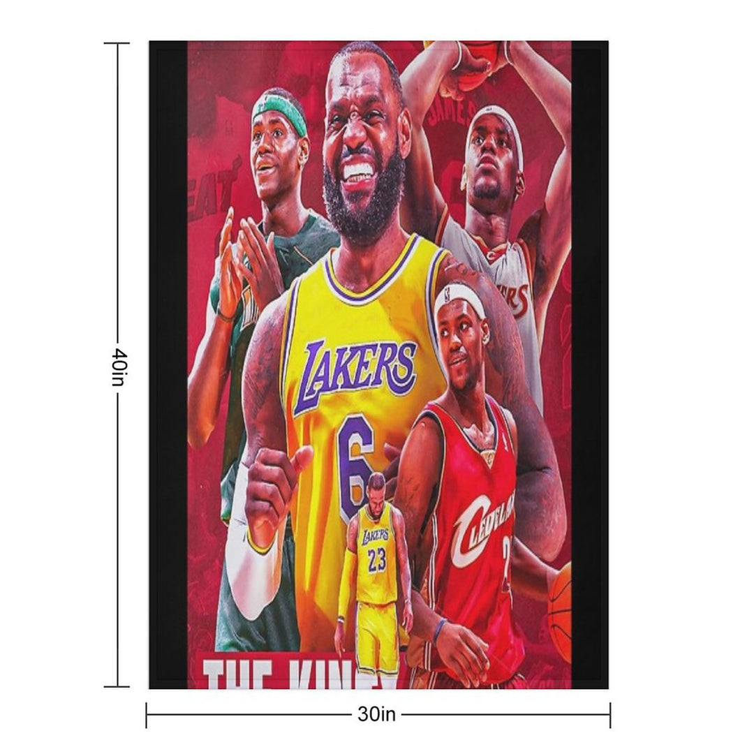 All Time LeBron James The King James Comfort Throw Blanket