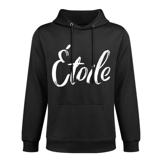 Etoile - French Word Printed Minimalist Christmas Layering Staple Hoodie