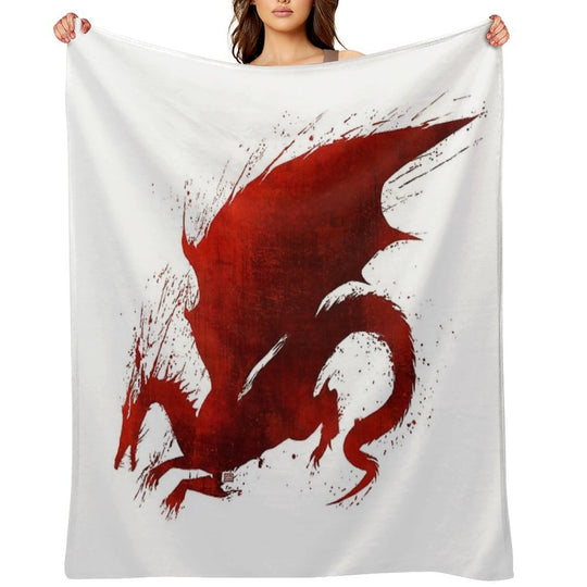 Dragon Age Origins Blood Dragon V1 All-season Throw Blanket