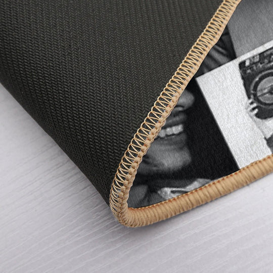 Matthew Gray Gubler Collage B&w  Long-Lasting Bath Mat