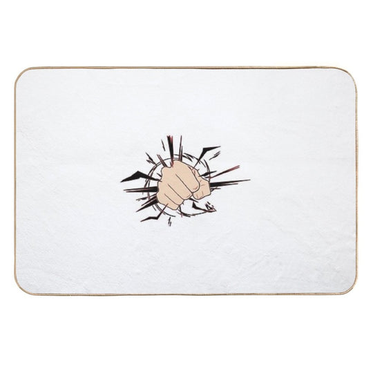 Black Flash  Easy To Clean Bath Mat