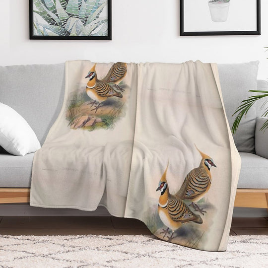 John Gould The Birds of Australia 1869 069 Lophophaps Leucogaster Compact Throw Blanket