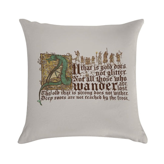 All That Is Gold Does Not Glitter Soft Warmth Comfort Throw Pillow