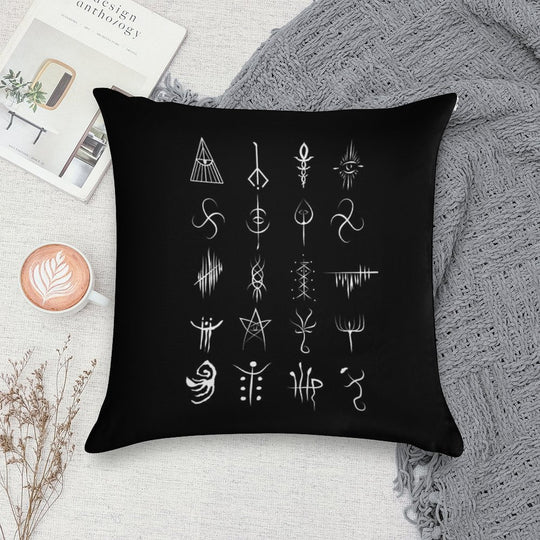 Bloodborne Caryll Runes Soft Gift Ready Throw Pillow