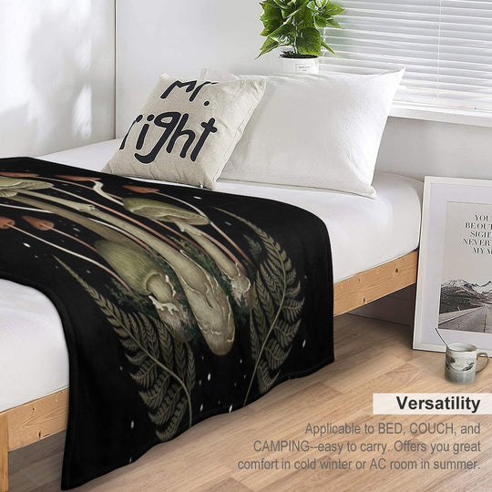Death Cap Plush Throw Blanket