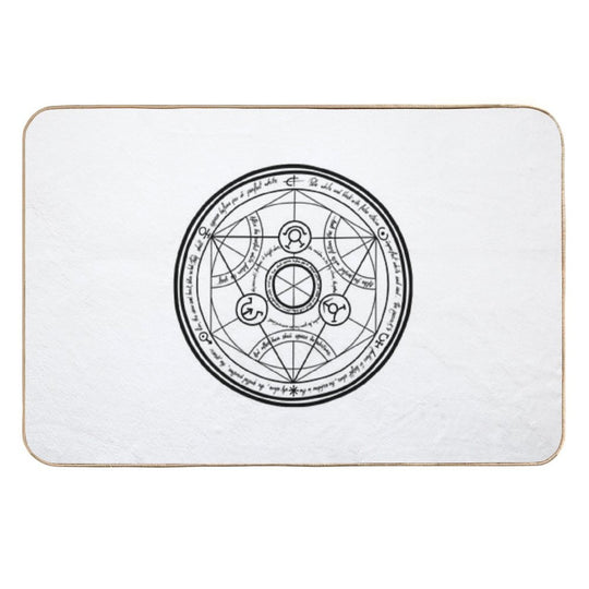 Human Transmutation Circle Fullmetal Alchemist  Pet-Safe Bath Mat