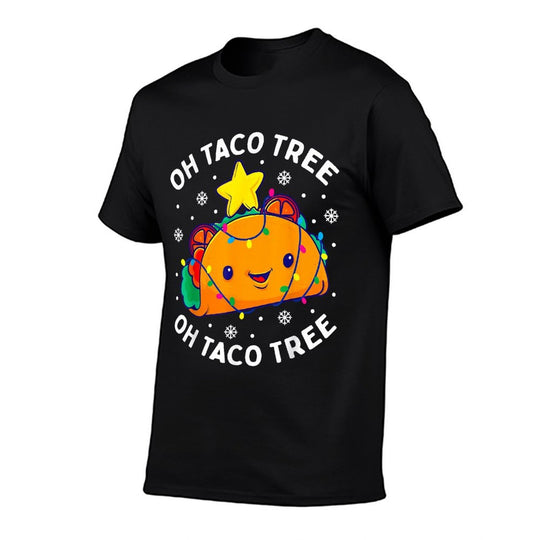 Oh Taco Tree Christmas Cute Xmas Mexican Food Lover Gift  Fade-proof Color T-Shirt