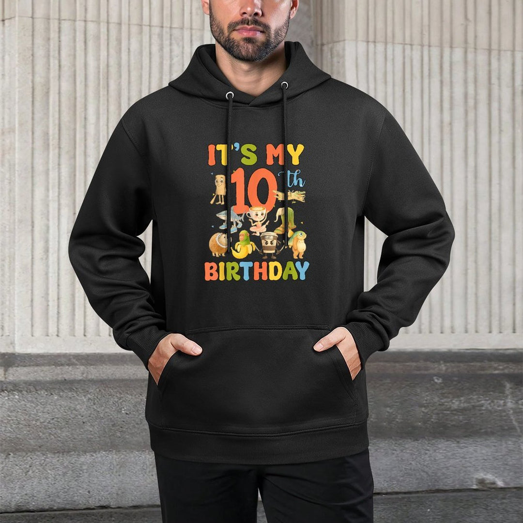 Its My 10th Birthday Boy Italian Brainrot Meme 10 Year Old Customizable Surface Hoodie