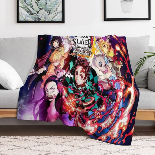 Demon Poster Durable Throw Blanket