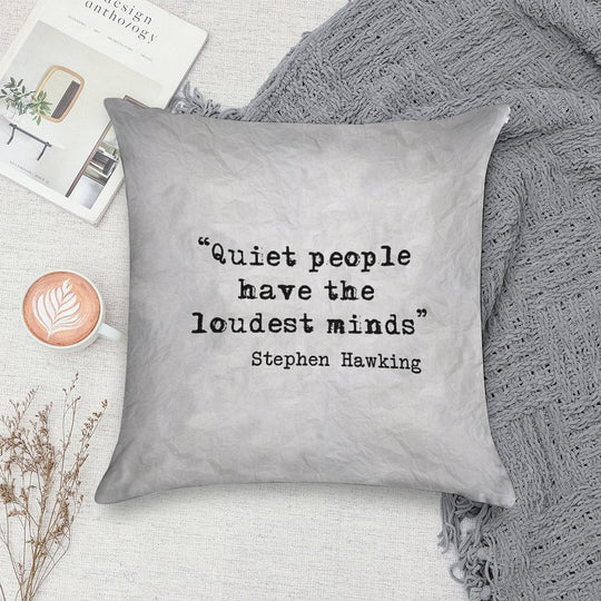 Quiet People Soft Warmth Comfort Throw Pillow
