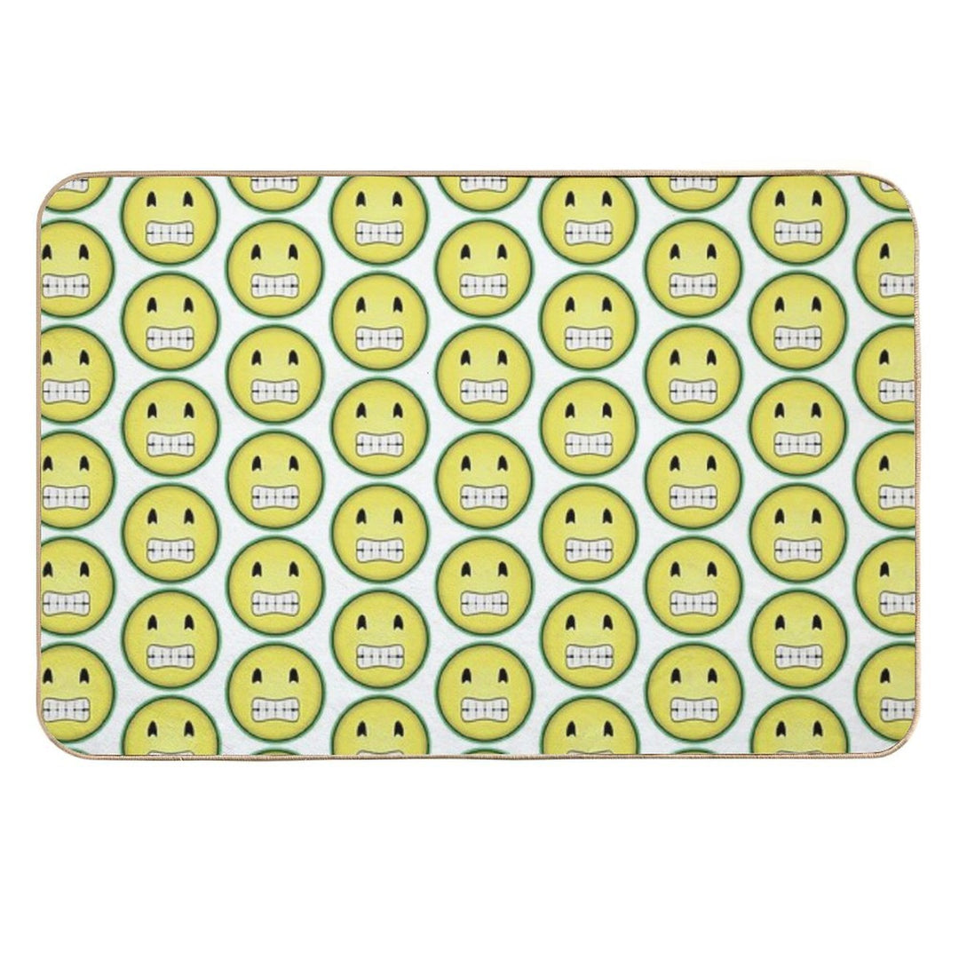 Rainbow Smiley  Easy To Clean Bath Mat