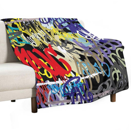 Graffiti Abstract Art Premium Throw Blanket