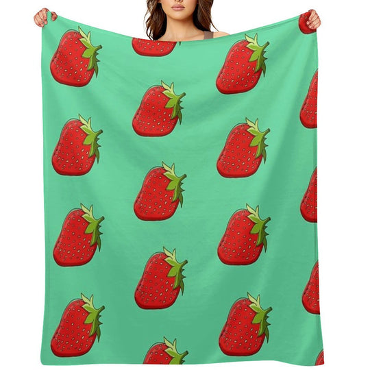 Strawberry Quick-dry Throw Blanket