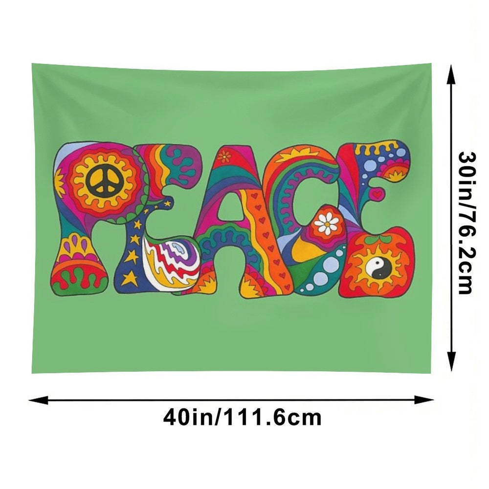 Psychedelic Peace Tapestry