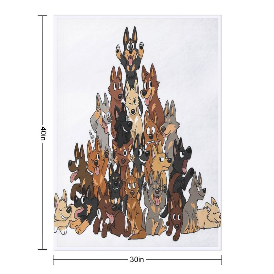 Kelpie Pile Gift-ready Throw Blanket