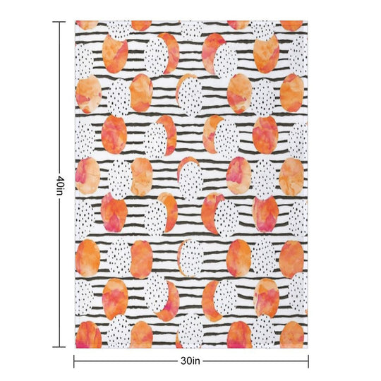 Fruity Orange Gift-ready Throw Blanket