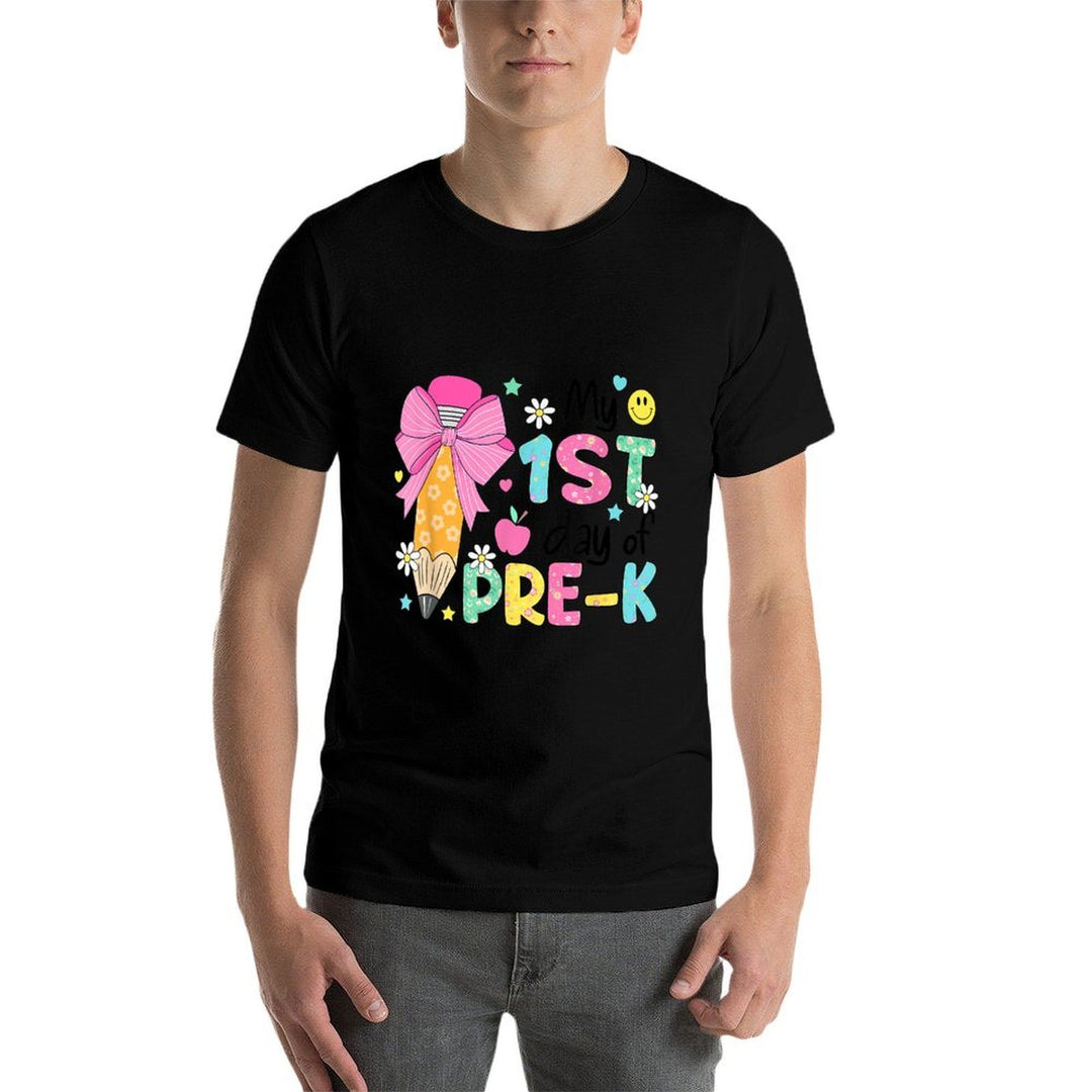 My 1st Day of Pre-K PreK Pre K 2025 Back to School Girls  Relaxed-fit T-Shirt