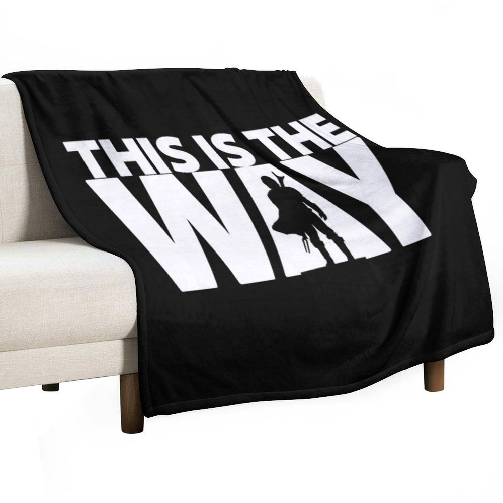 This Is The Way  Geekdom Series  DopeyArt Travel-friendly Throw Blanket