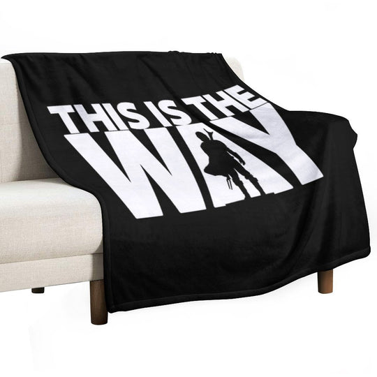 This Is The Way  Geekdom Series  DopeyArt Travel-friendly Throw Blanket