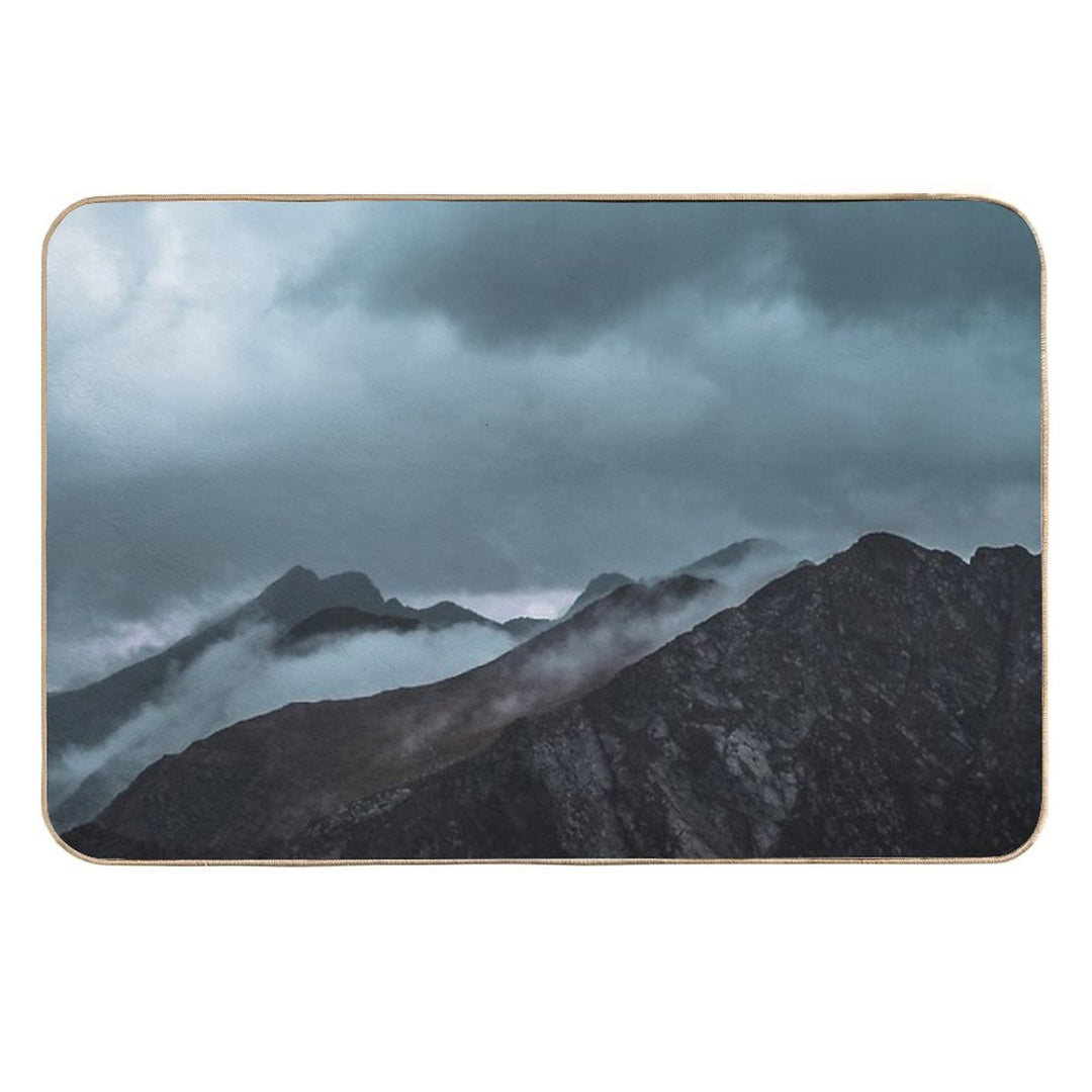 Misty Morning before The Summer Storm  Long-Lasting Bath Mat