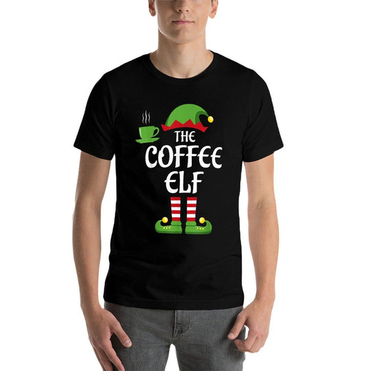 Coffee Elf Family Matching Group Christmas  Vintage-inspired T-Shirt