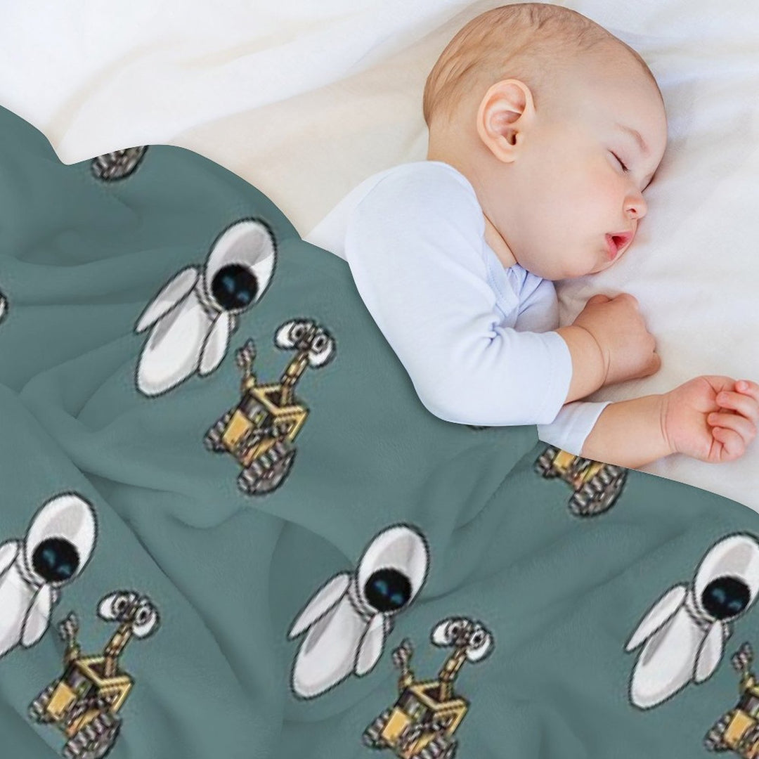 Walle And Eve All-season Throw Blanket