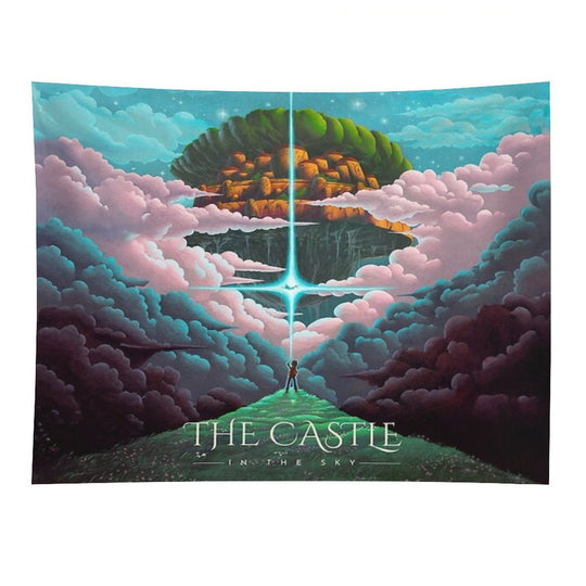 The Golden Castle in The Sky Tapestry