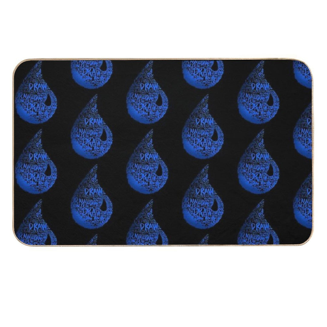 MTG Blue Mana  Magic The Gathering Draw Sticker  Pet-Safe Bath Mat