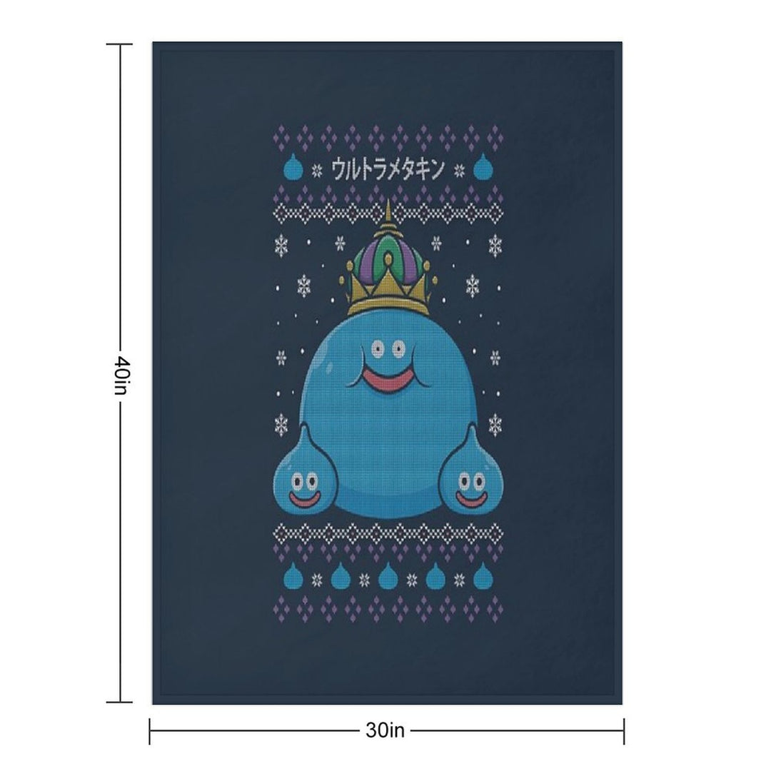 King Slime Christmas Durable Throw Blanket