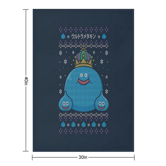 King Slime Christmas Durable Throw Blanket