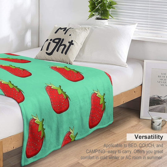 Strawberry Quick-dry Throw Blanket