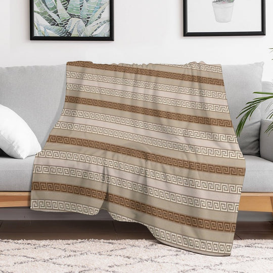 Patterned Stripe 005 Velvety-soft Throw Blanket