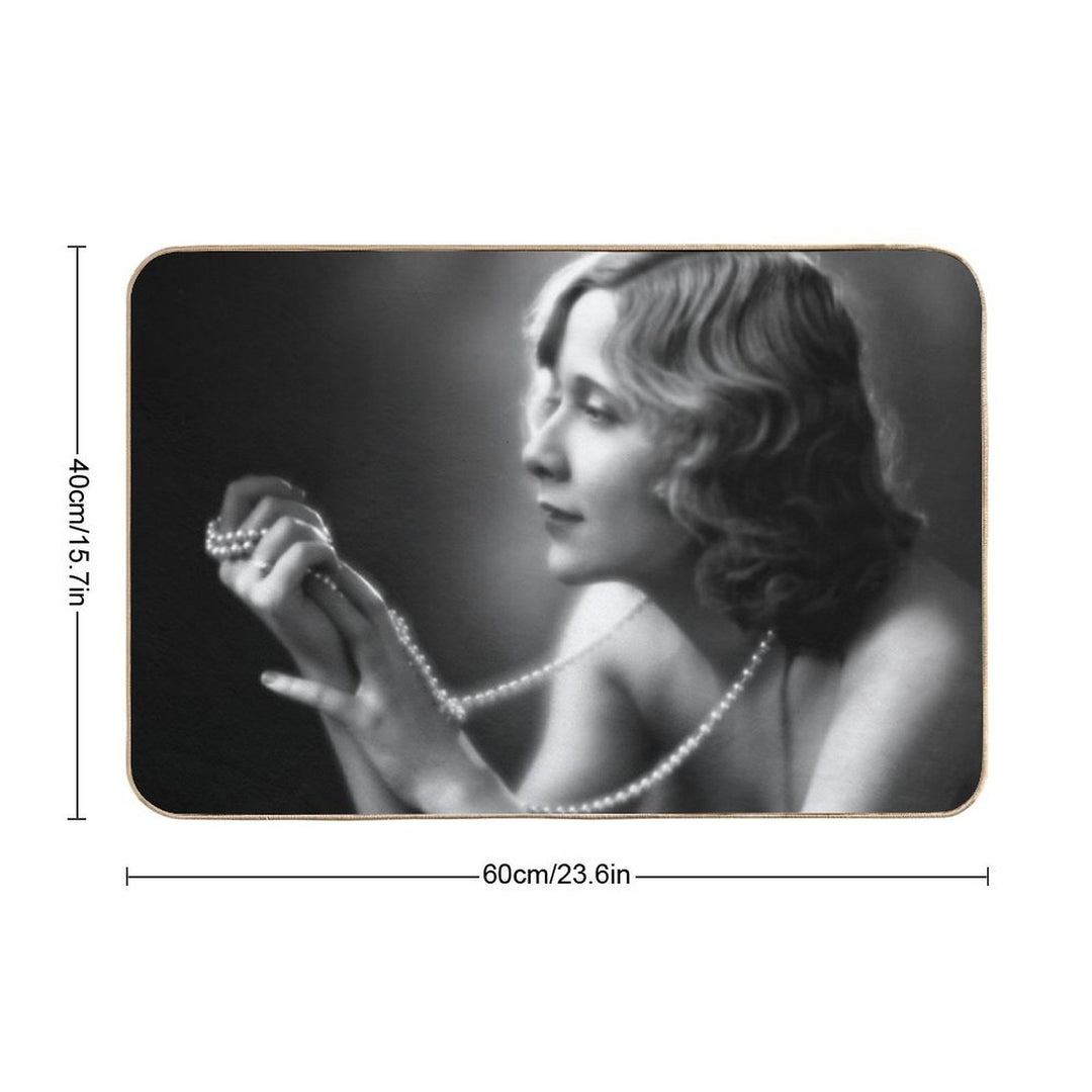 Vivian Vance Portrait  Repositionable Bath Mat