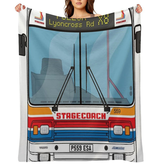 Stagecoach Alexander PS P559ESA 559 Pollok X8 Illustration Anti-pilling Throw Blanket