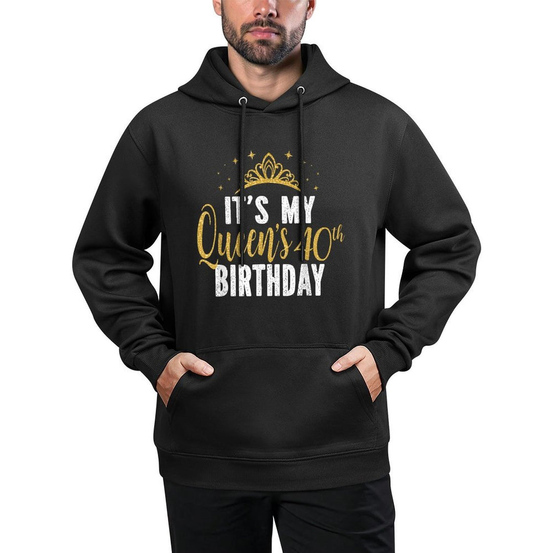 It&#39;s My Queen&#39;s 40th Birthday Idea For 40 Years Old Woman Breathable Fabric Hoodie