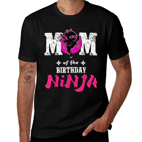 Mom of The Birthday Ninja Funny Girl Ninja Birthday  Classic T-Shirt