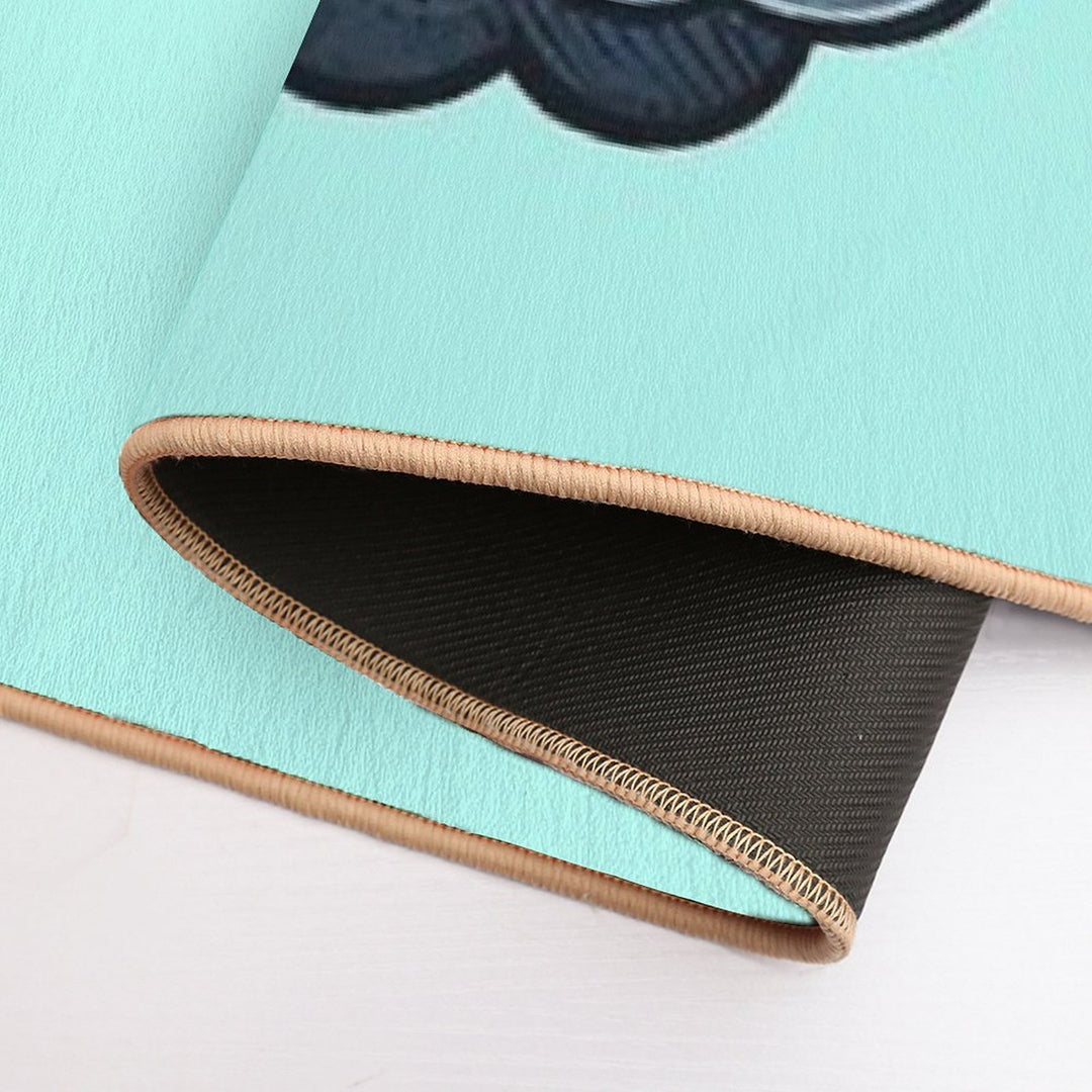 Cute Fluffy Cloud Pup  High-Traffic Bath Mat